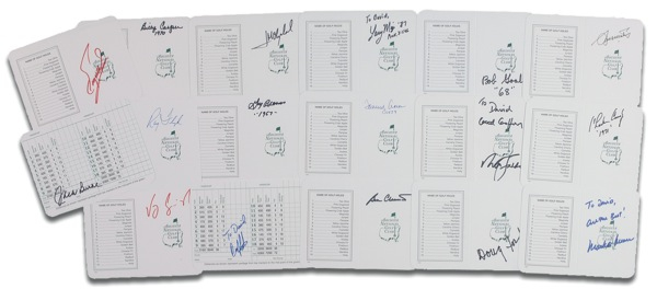 Lot 1375 Golf: Masters Champions Group Lot