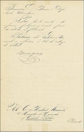 Lot #243 Benito Juarez: President Juarez makes a tax decision - Image 1