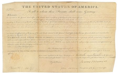 Lot #83 James Monroe Signed Document - Image 1