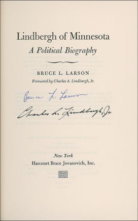 Lot #496 Charles Lindbergh Book - Image 1