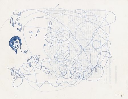 Lot #949 Marlon Brando Sketch - Image 1