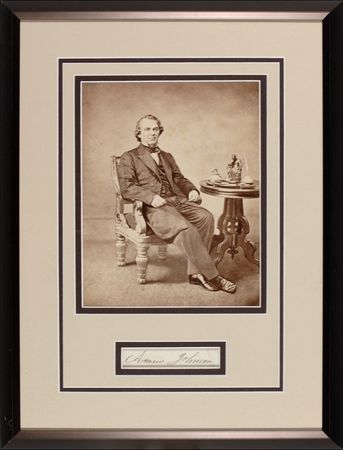 Lot #66 Andrew Johnson Signature - Image 1