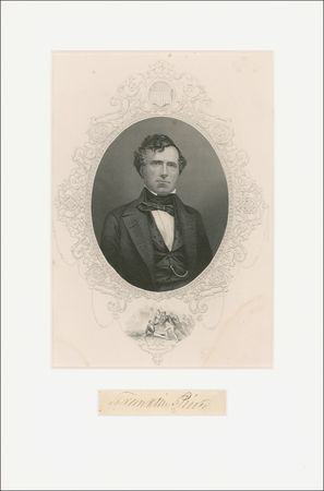 Lot #97 Franklin Pierce Signature - Image 1