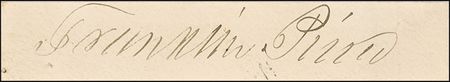 Lot #97 Franklin Pierce Signature - Image 3