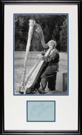 Lot #1128 Harpo Marx Sketch - Image 1