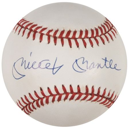 Lot #1432 Mickey Mantle: Mantle Upper Deck ball - Image 1