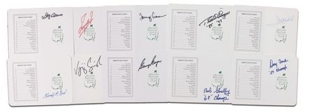 Lot #1376 Golf: Masters Champions Group Lot - Image 1