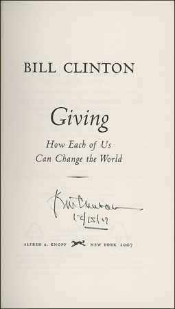 Lot #26 Bill Clinton Book