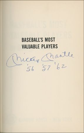 Lot #1433 Mickey Mantle Book - Image 1