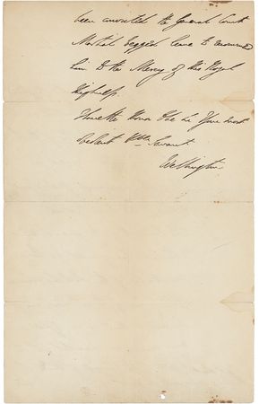 Lot #313 Duke of Wellington Handwritten Letter Signed - Image 2