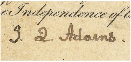 Lot #1 John Quincy Adams Signed Document - Image 2