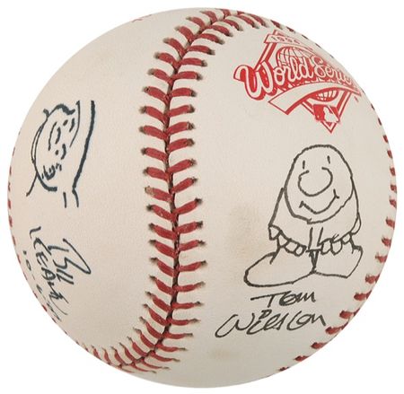 Lot #658 Cartoonists Baseball - Image 2