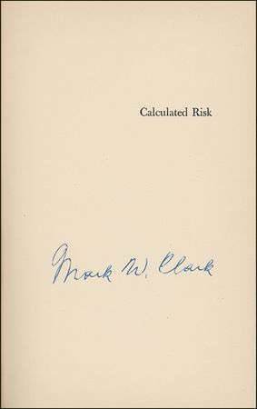 Lot #329 Mark W. Clark Book - Image 1