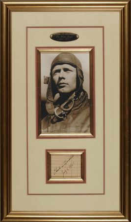 Lot #497 Charles Lindbergh Signature - Image 1