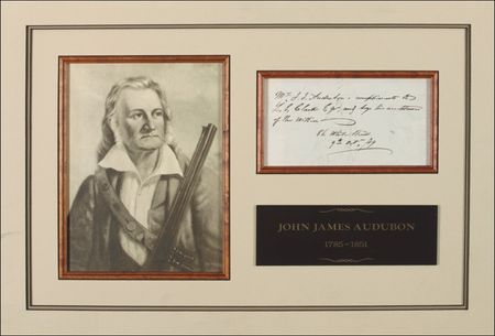Lot #544 John J. Audubon Signed Note - Image 1