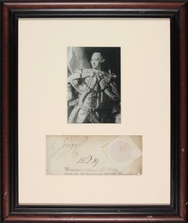 Lot #218 George III Signed Document - Image 1