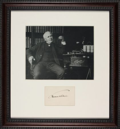 Lot #201 Thomas Edison Signature - Image 1
