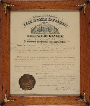 Lot #80 William McKinley Signed Document - Image 1