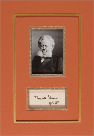 Lot #584 Henrik Ibsen Signature - Image 1