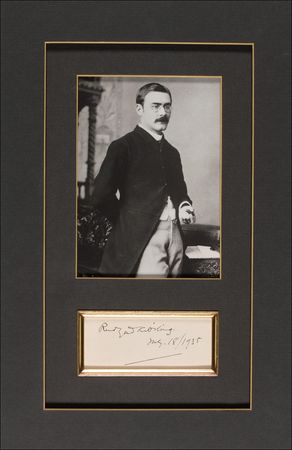 Lot #588 Rudyard Kipling Signature - Image 1