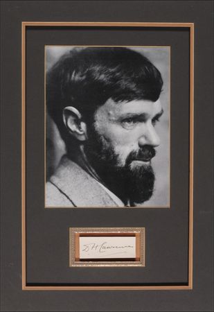 Lot #590 D. H. Lawrence Signature - Image 1