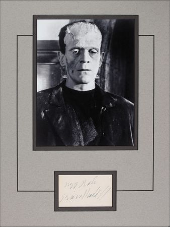 Lot #1087 Boris Karloff Signature - Image 1