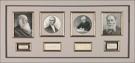 Lot #542 19th Century Poets Signature - Image 1