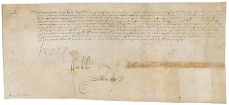 Lot #229 Henry IV Signed Document - Image 2
