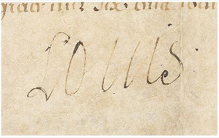 Lot #253 Louis XIII Signed Document - Image 2