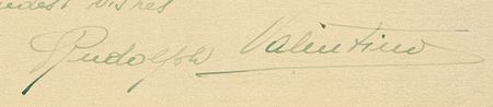 Lot #1227 Rudolph Valentino Signed Photograph - Image 2