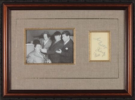Lot #1219 Three Stooges Signature - Image 1