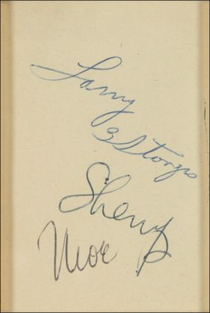 Lot #1219 Three Stooges Signature - Image 2