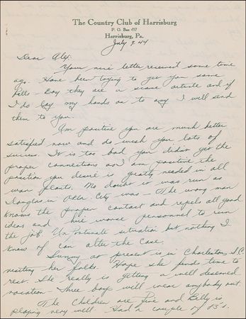 Lot #1484 Henry Picard Handwritten Letter Signed - Image 2