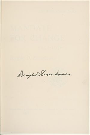 Lot #38 Dwight D. Eisenhower Book - Image 1
