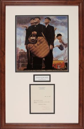 Lot #621 Norman Rockwell Typed Letter Signed - Image 1