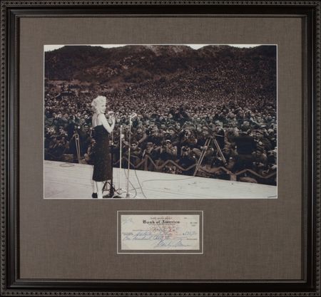 Lot #1138 Marilyn Monroe Check - Image 1