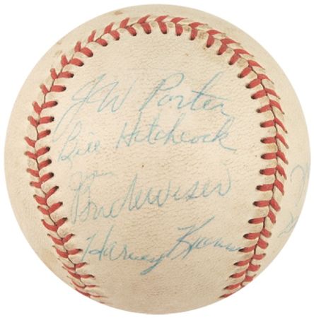 Lot #1475 Mel Ott and the Detroit Tigers Baseball - Image 2