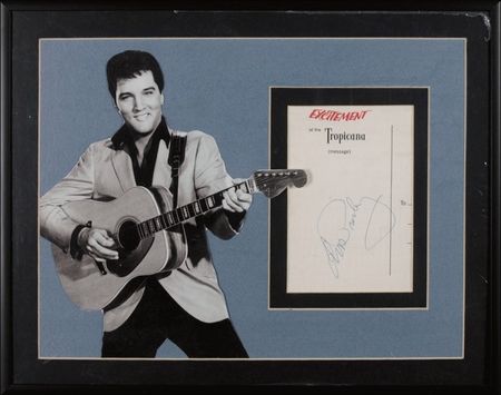 Lot #834 Elvis Presley Signature - Image 1