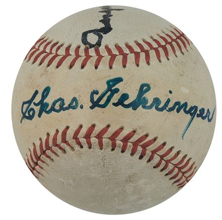 Lot #1382 Hank Greenberg and Charles Gehringer Baseball - Image 2