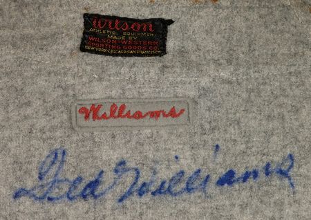 Lot #1549 Ted Williams: IMMORTAL #9: Game-used and signed TED WILLIAMS Red Sox road jersey, direct from his museum - Image 3