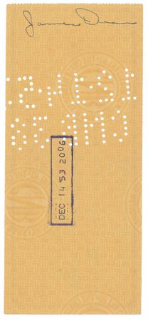 Lot #990 James Dean: DEAN’S GREEN: Rare thrice-signed check from screen legend JAMES DEAN - Image 2