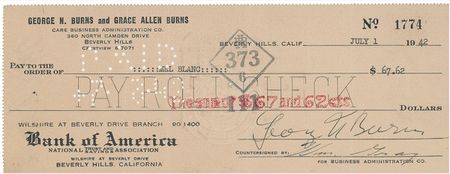 Lot #954 George Burns and Gracie Allen Group Lot - Image 1