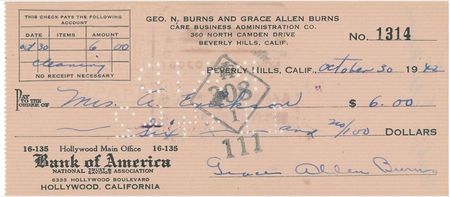Lot #954 George Burns and Gracie Allen Group Lot - Image 2