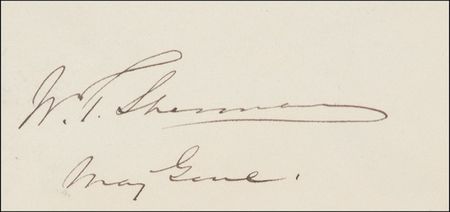Lot #391 William T. Sherman Signature - Image 2