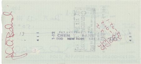 Lot #939 John Belushi Check - Image 1