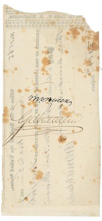 Lot #136 Martin Van Buren Endorsement - Image 2