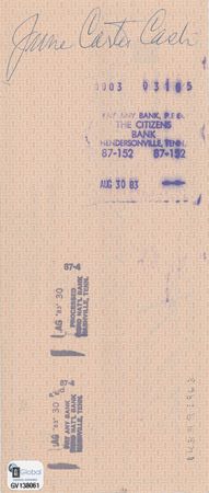 Lot #755 Johnny and June Carter Cash: Cash for June in August from Cash - Image 2