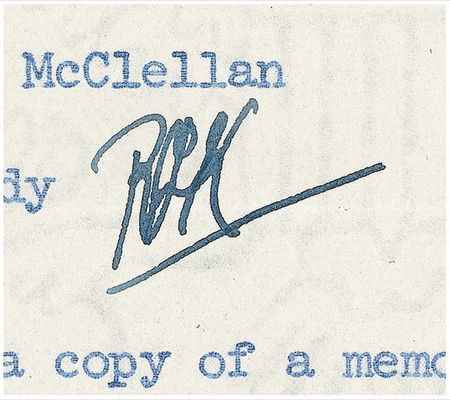 Lot #245 Robert F. Kennedy: McCarthyism and the ?Red Scare?: ?The Committee staff are continuing?an attempt to uncover a witness that will testify that Mrs. Moss attended Communist party meetings.? - Image 2