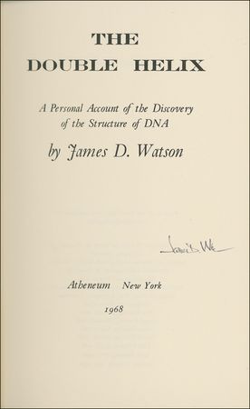 Lot #308 James D. Watson Book - Image 1