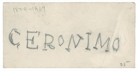 Lot #221 Geronimo: NATIVE SON: Rare signature of fabled Apache warrior GERONIMO - Image 1